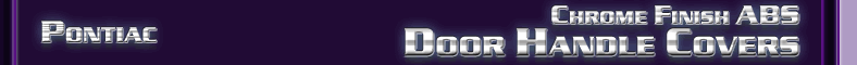 Pontiac Door Handle Covers